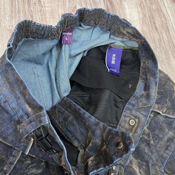 Projectisr XIFHEVIL Layered Paneled Robotic Mens Wide-Leg Jeans Size L (W30 L28) - Picture 15 of 16